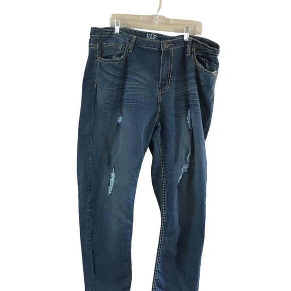 VIP Distressed Jeans Size 23/24 - Picture 3 of 9
